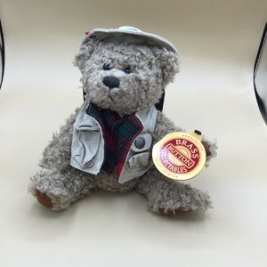 Vintage Brass Button “Tanner” teddy bear